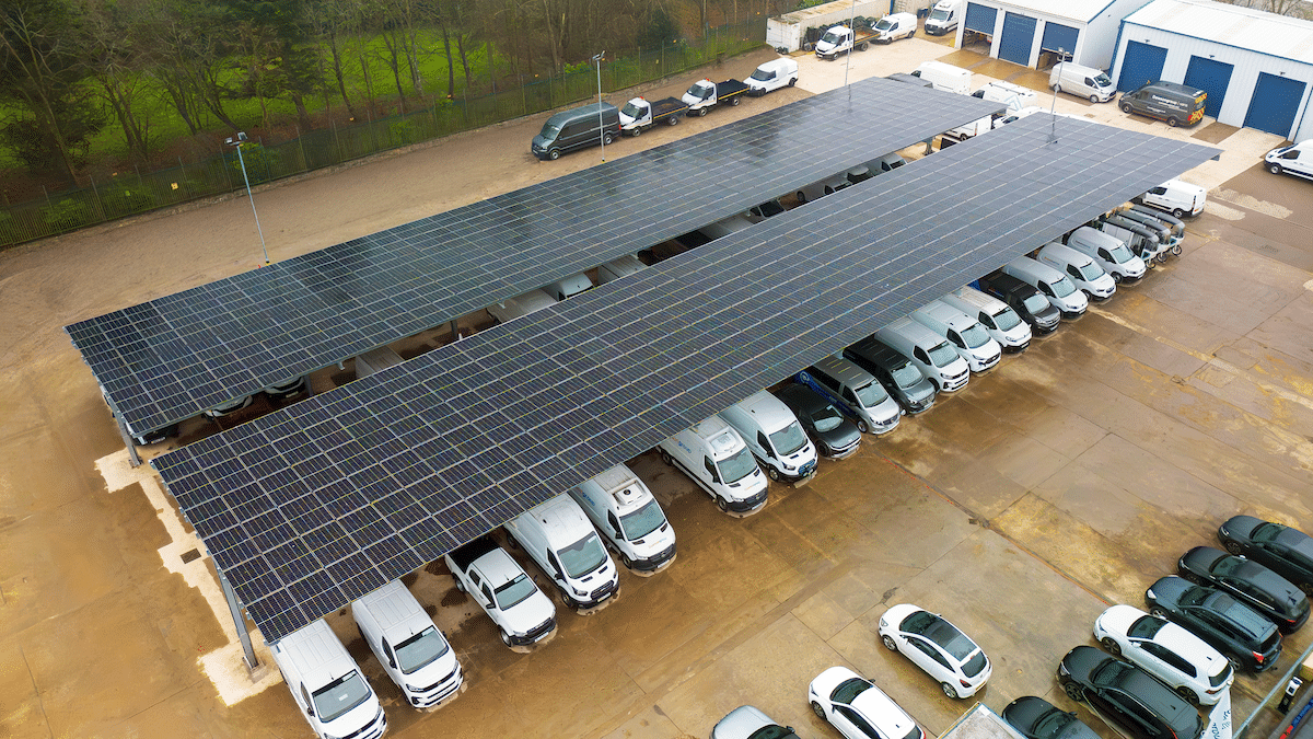 Dawsonvans Group - Milton Keynes Solar Carport